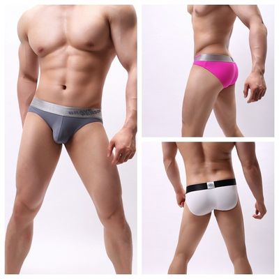 Blue Mens Sexy Underwear Sexy Fashion Sport Panties Plus Size Nylon Boxer Briefs